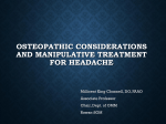 Osteopathic Manipulative Treatment for Headache