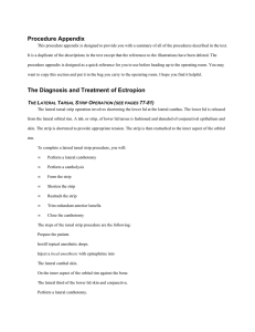 Procedure Appendix The Diagnosis and Treatment of