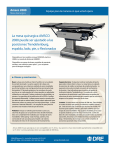 La mesa quirurgica AMSCO 2080 puede ser ajustado a las