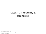 Lateral Canthotomy