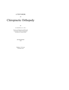 Chiropractic Orthopedy