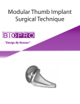 Modular Thumb Implant Surgical Technique