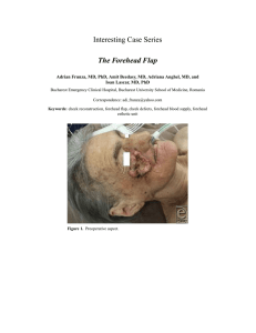 Interesting Case Series The Forehead Flap