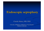 Indications for Endoscopic Septoplasty