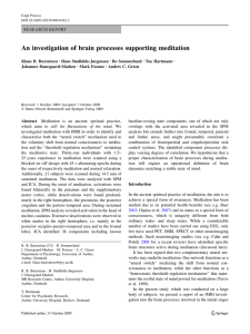An investigation of brain processes supporting meditation