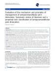Evaluation of the mechanism and principles of management of temporomandibular joint