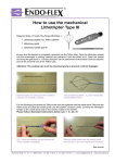How to use the mechanical Lithotriptor Type III