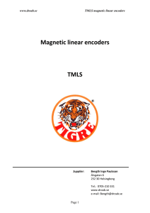 Magnetic linear encoders TMLS