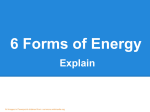 Six Forms of Energy-Explain Powerpoint