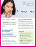 Amenorrhea - Hormone Health Network