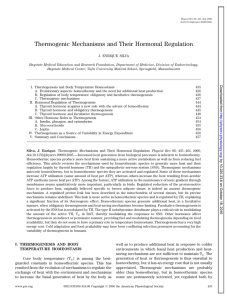 Thermogenic Mechanisms and Their Hormonal Regulation