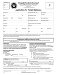 Application for Thyroid Database - Orthopedic Foundation for Animals