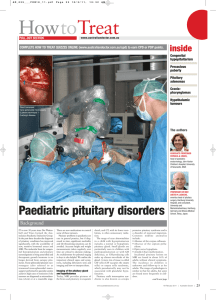 Paediatric pituitary disorders
