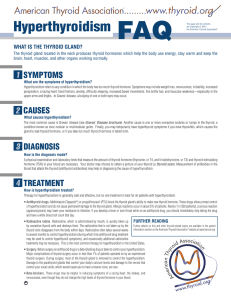 Hyperthyroidism FAQ - American Thyroid Association