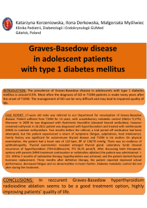 Graves-Basedow disease in adolescent patients with type 1