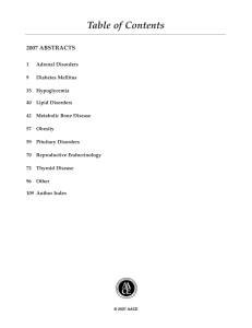 Table of Contents 2007 ABSTRACTS