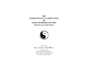 International classification of sleep disorders, revised