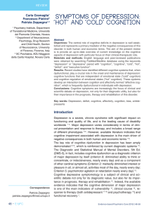 “hot” and “cold” cognition - Evidence