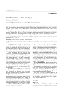 Cotard`s syndrome. A three-case report