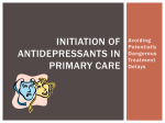 Initiation of Antidepressants in Primary Care