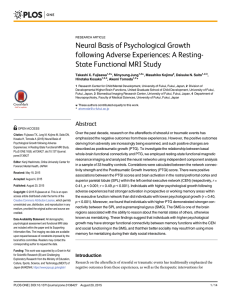 Neural Basis of Psychological Growth following Adverse