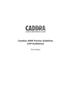 Canadian ADHD Practice Guidelines (CAP-Guidelines)
