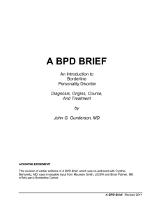 A BPD Brief - National Education Alliance for Borderline Personality