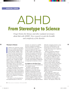 ADHD: From Stereotype to Science