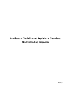 Intellectual Disability and Psychiatric Disorders