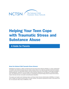 Helping Your Teen Cope with Traumatic Stress and Substance Abuse