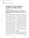 Management of neuropsychiatric symptoms in multiple sclerosis