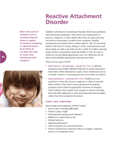 Reactive Attachment Disorder