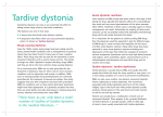 Tardive dystonia - The Dystonia Society