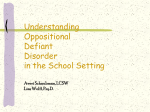 Understanding Oppositional Defiant Disorder in the School Setting
