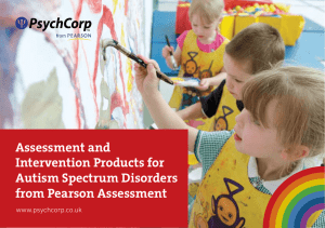 Autism Spectrum Disorders brochure