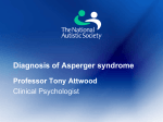 Diagnosis of Asperger syndrome