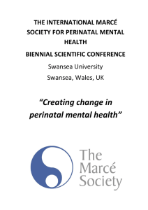 to view the full Marcé Conference programme