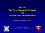 DSM-5: The New Diagnostic Criteria For Autism Spectrum Disorders