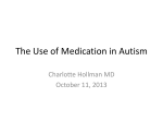 The Use Of Medication In Autism