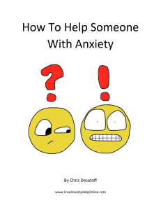 How To Help Someone With Anxiety  By Chris Desatoff
