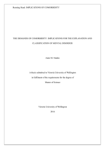 Running Head: IMPLICATIONS OF COMORBIDITY THE DEMANDS