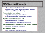 RISC instruction sets