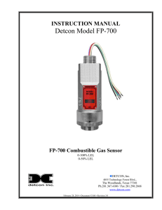 Model FP-700 Combustible Gas LEL Manual