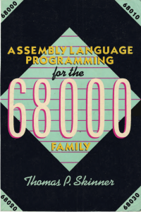 Assembly Language for the 68000 Family