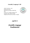 Lab2_Assembly Language Fundamentals