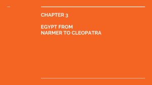 chapter 3 egypt from narmer to cleopatra