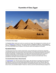 Pyramids of Giza, Egypt PDF