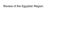 Review of the Egyptian Region. - John Adams Academy