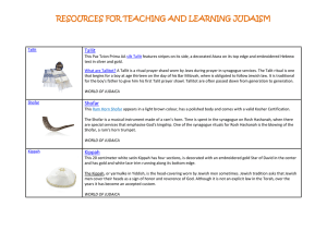RESOURCES FOR TEACHING AND LEARNING JUDAISM