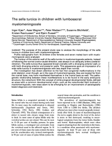 The sella turcica in children with lumbosacral myelomeningocele